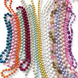 Vintage Plastic Bead Necklace Lot
